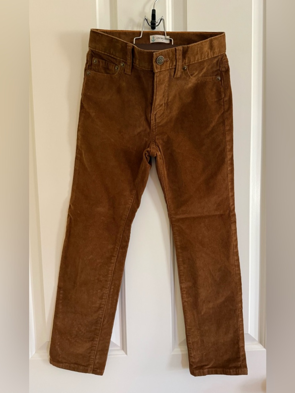 Crewcuts J Crew Boys Slim Flex Corduroy Pants Size 7 Brown *Like New